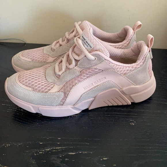 Mark Nason Los Angeles Light Pink Trinity Chunky Sneaker Size 8.5 - Picture 1 of 11